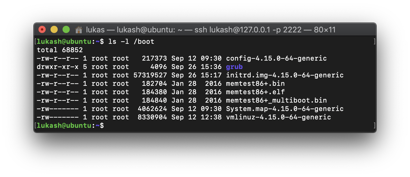 /boot directory
